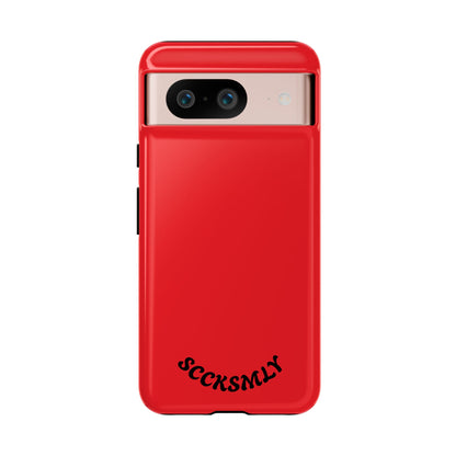 SOLID Screaming Red Tough Casee for Google Pixel