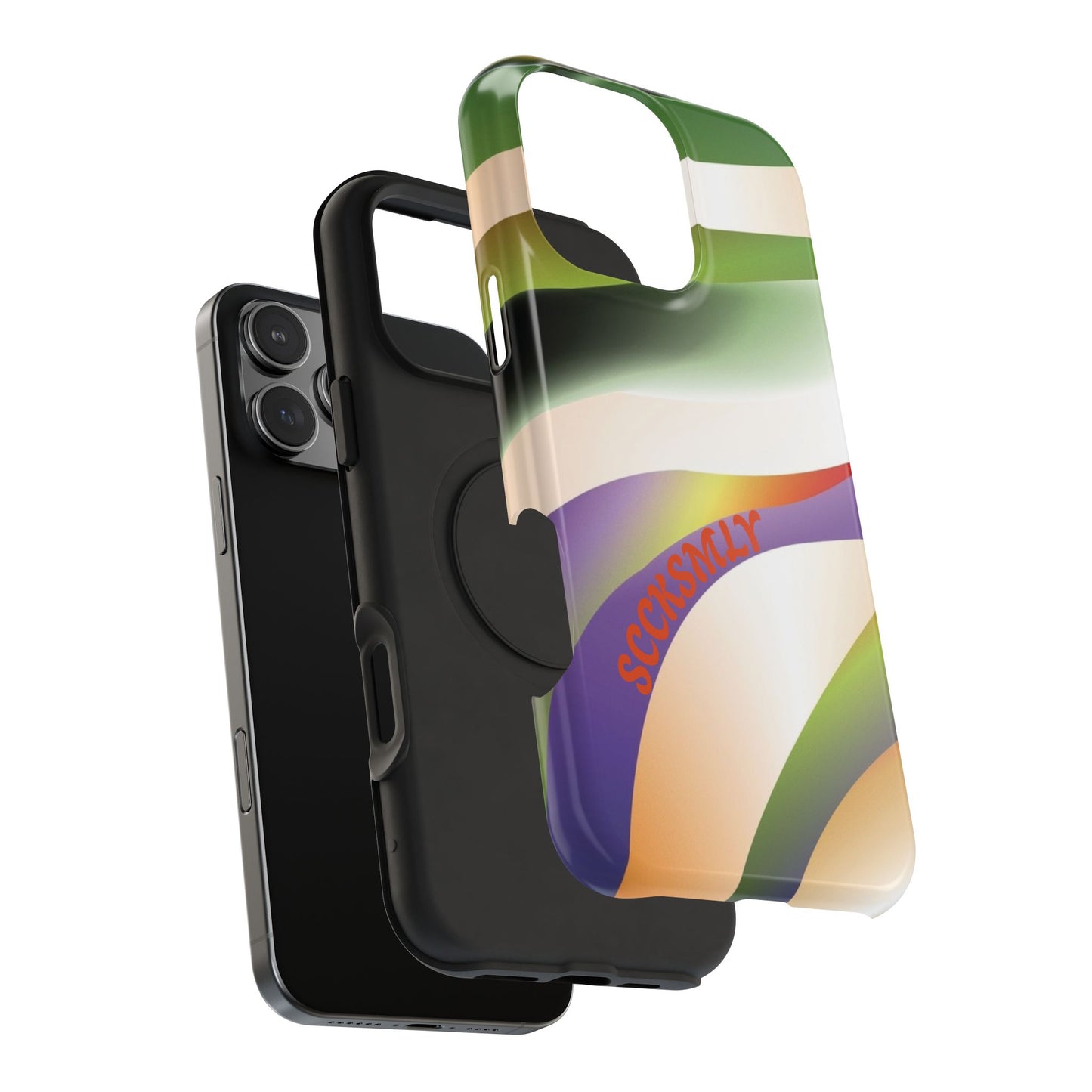 Green Waves Phone Case for Apple