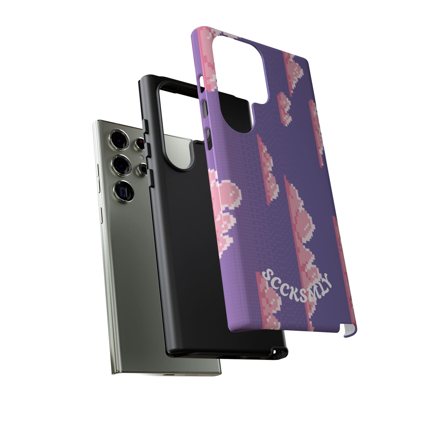Purple Cotton Candy Sky Tough Phone Case for Samsung