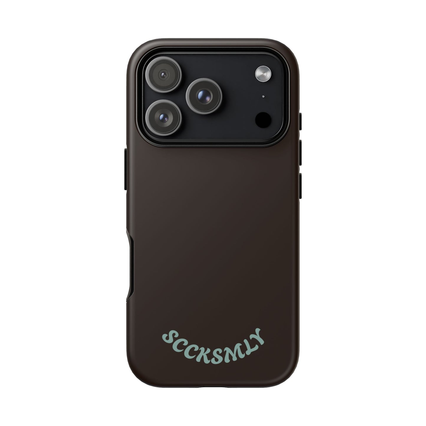SOLID Espresso Mint Tough Phone Case for Apple
