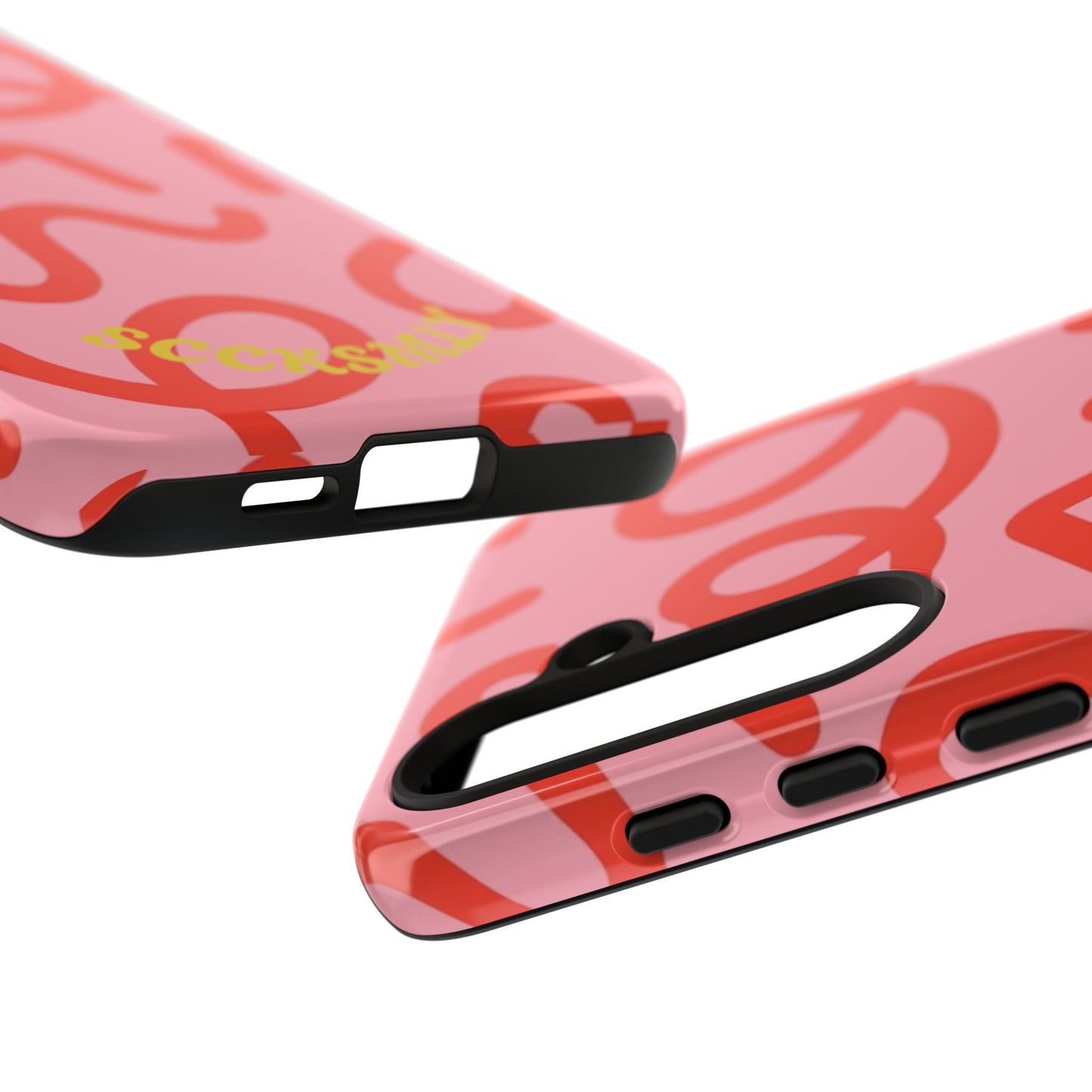 Red Candy Swirls Tough Phone Case for Samsung