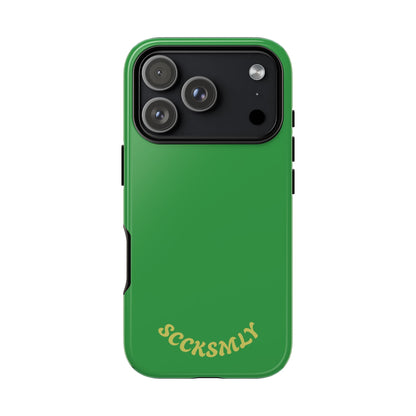 SOLID Green Grin Tough Case for Apple