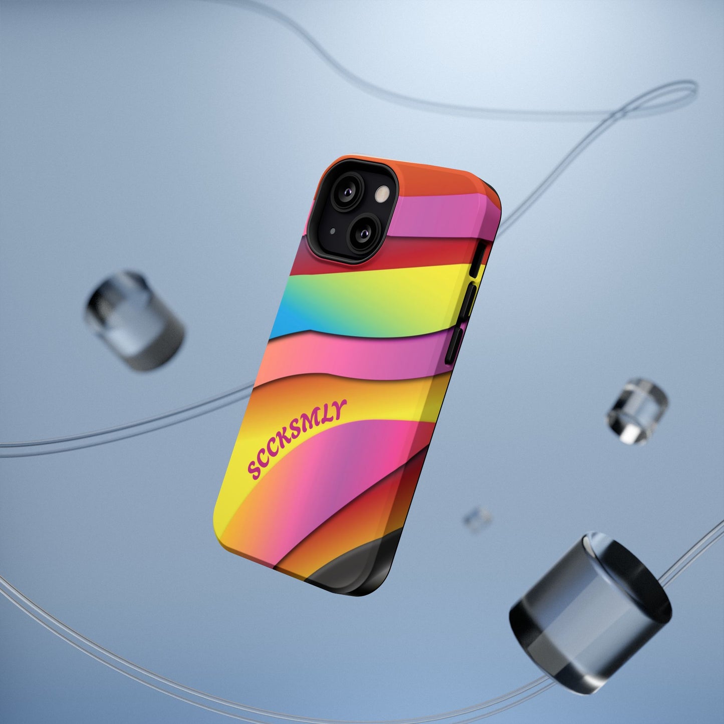 Modern Retro Rainbow Phone Case for "IOS or Apple"