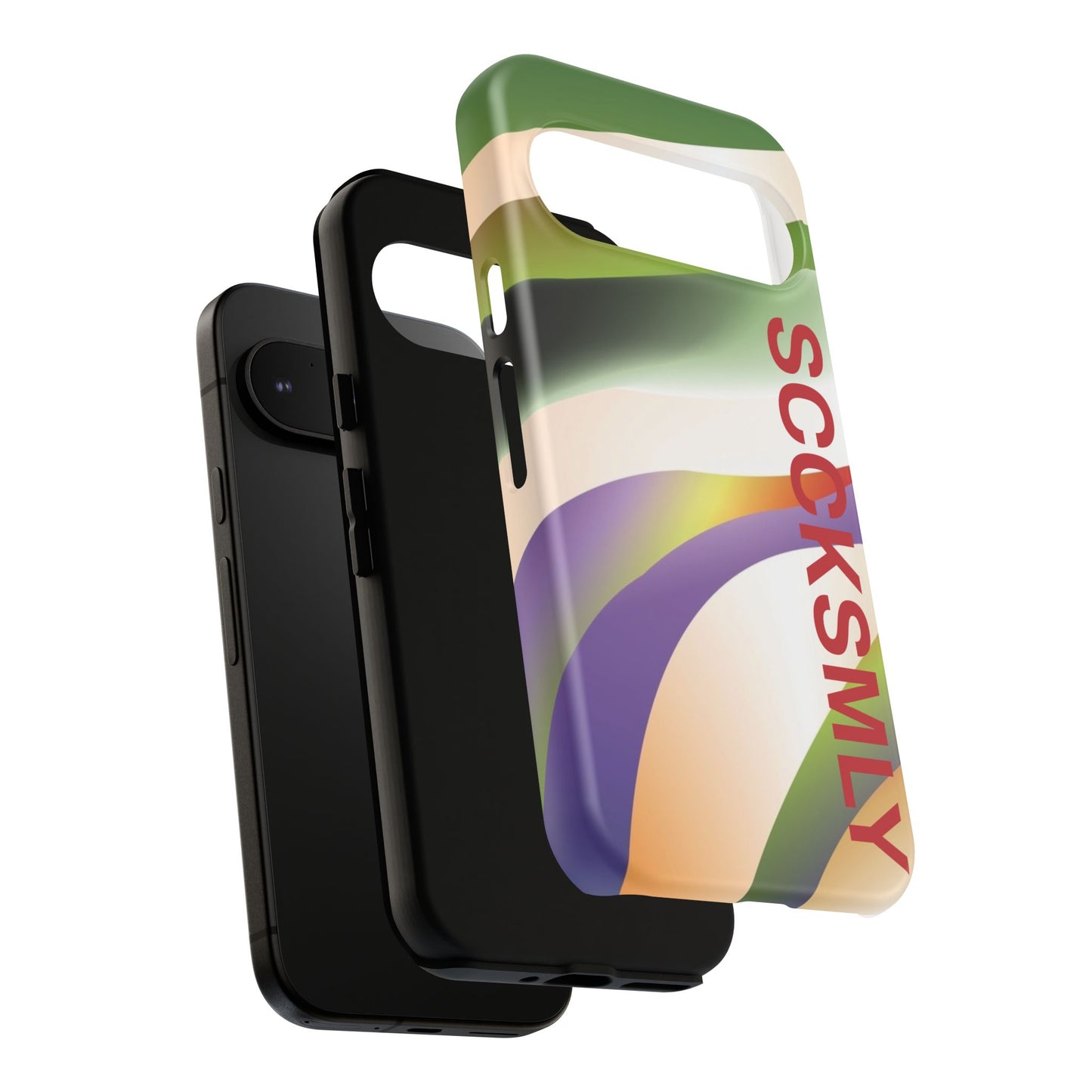 Green Waves Phone Case for Google Pixel