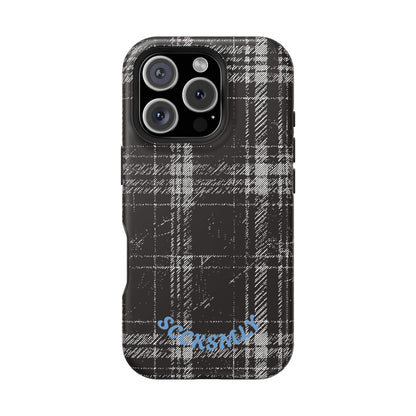 Smoky Grungy Plaid Phone Case for Apple