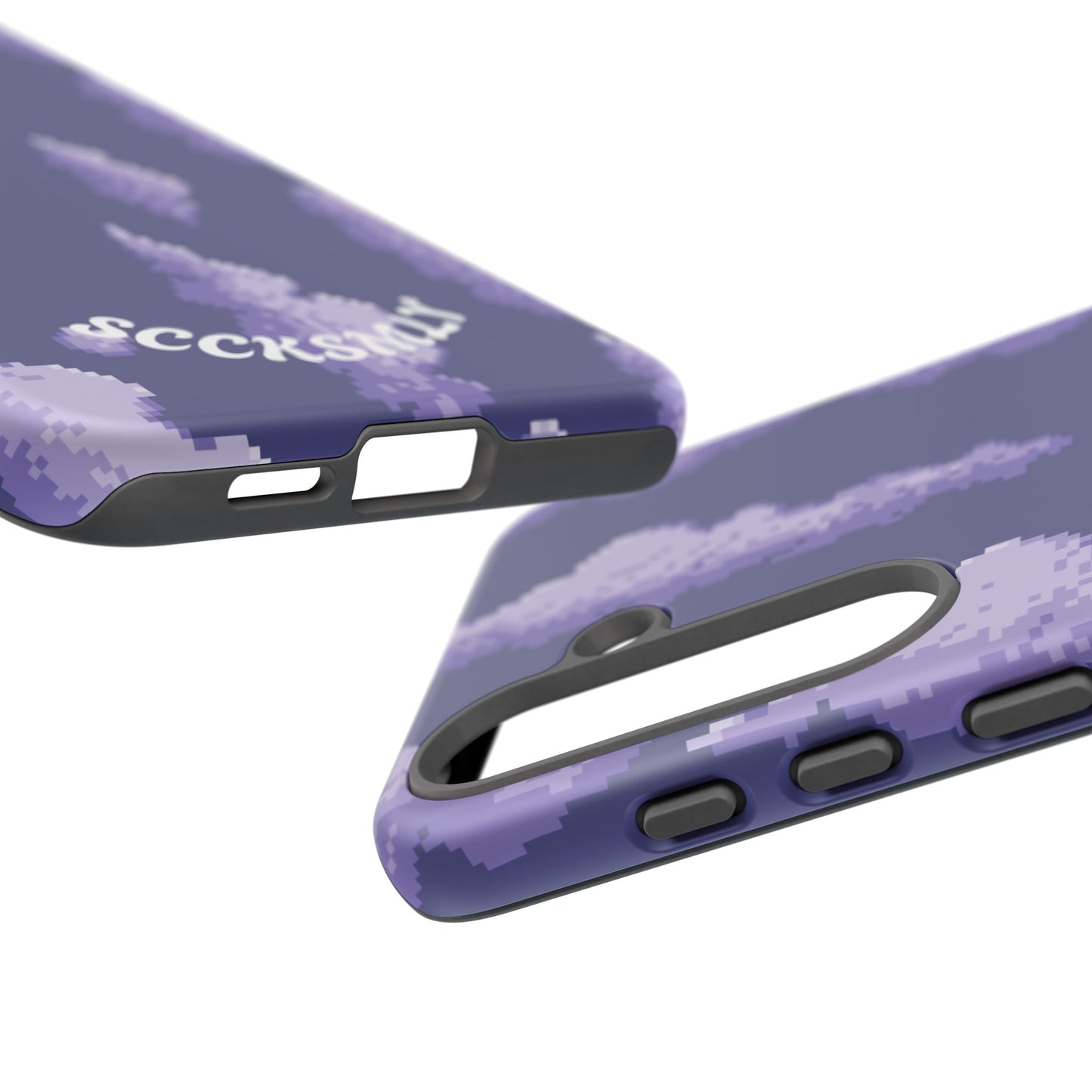 Lilac Pixel Cloud Tough Phone Case for Samsung