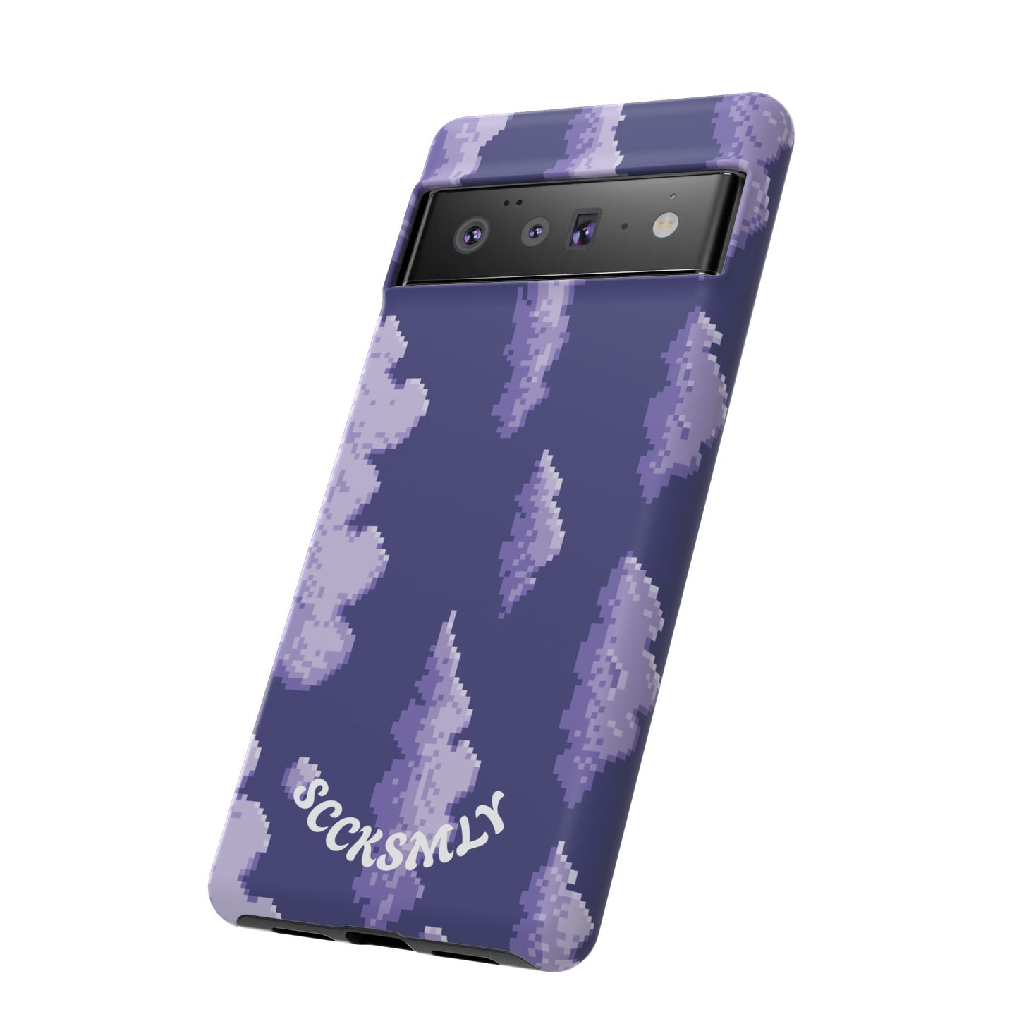Lilac Pixel Cloud Tough Phone Case for Google Pixel