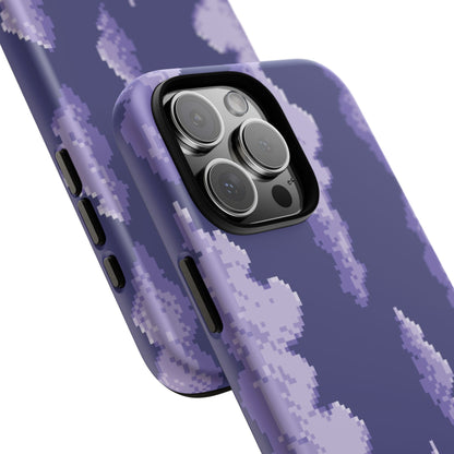 Lilac Pixel Cloud Tough Phone Case for Apple