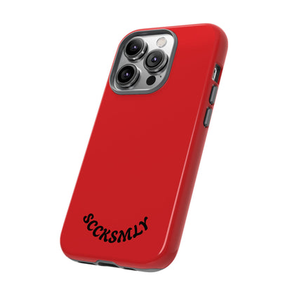 SOLID Screaming Red Tough Case for Apple