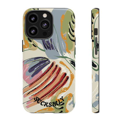 Botanical Strokes Palette Tough Phone Case for Apple