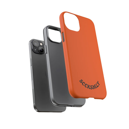 SOLID Tangerine Tough Case for Apple