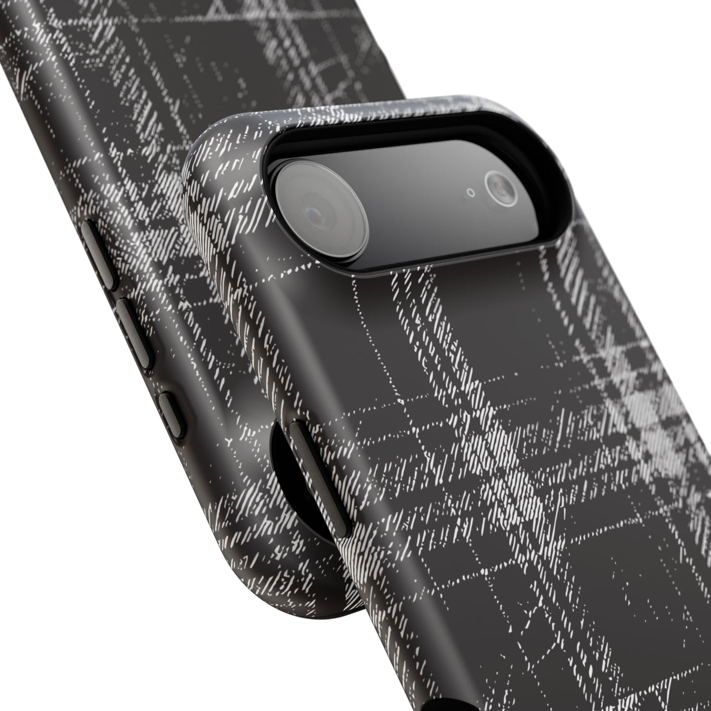 Smoky Grungy Plaid Phone Case for Apple