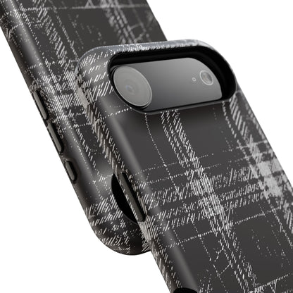 Smoky Grungy Plaid Phone Case for Apple