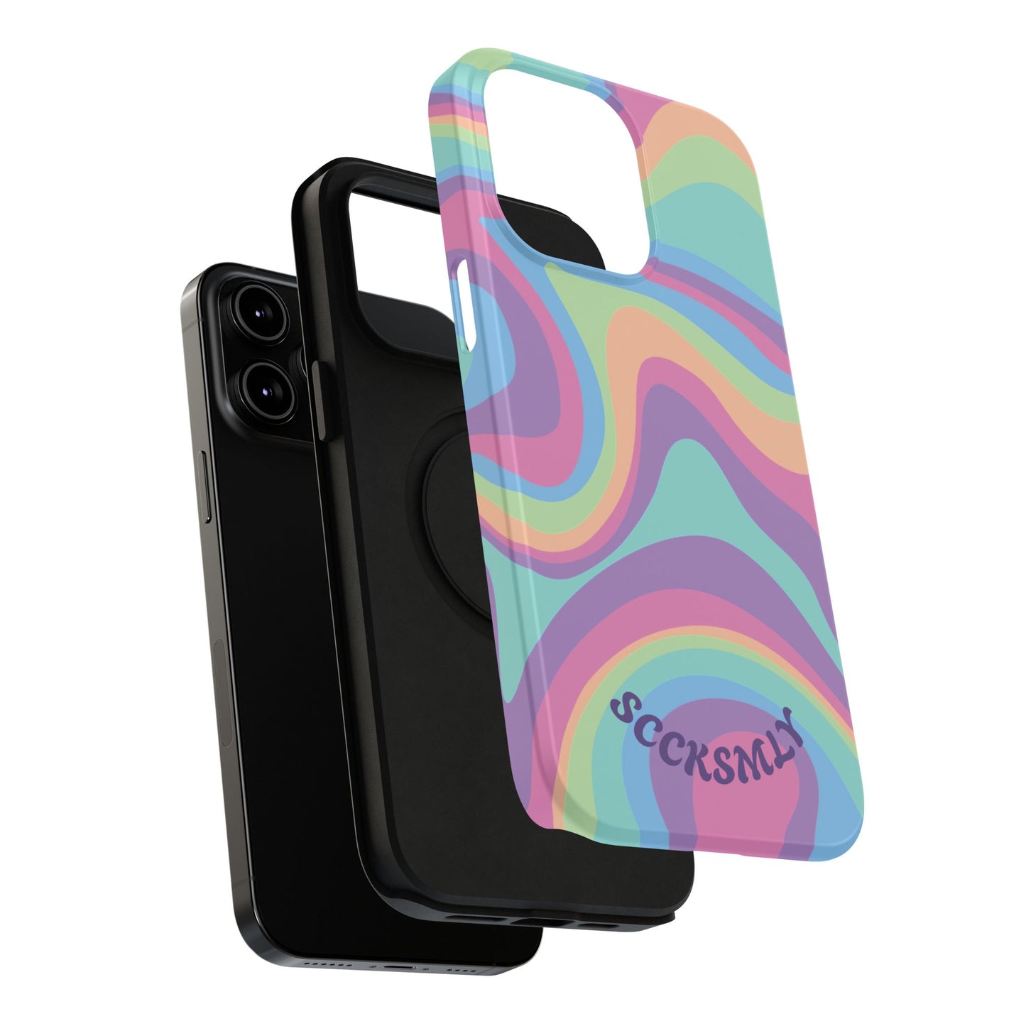 Pastel Swirl Phone Case for Apple