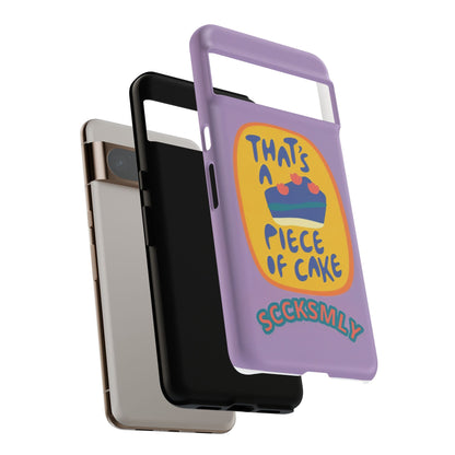 Light Purple "THAT'S A PIECE OF CAKE" Tough Phone Case for Google Pixel