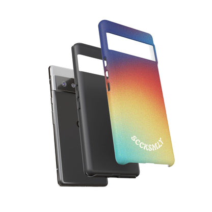 Faded Sunset Aura Tough Phone Case for Google Pixel