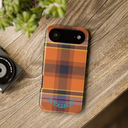 Orange Sickle Plaid  Phone Case for Apple