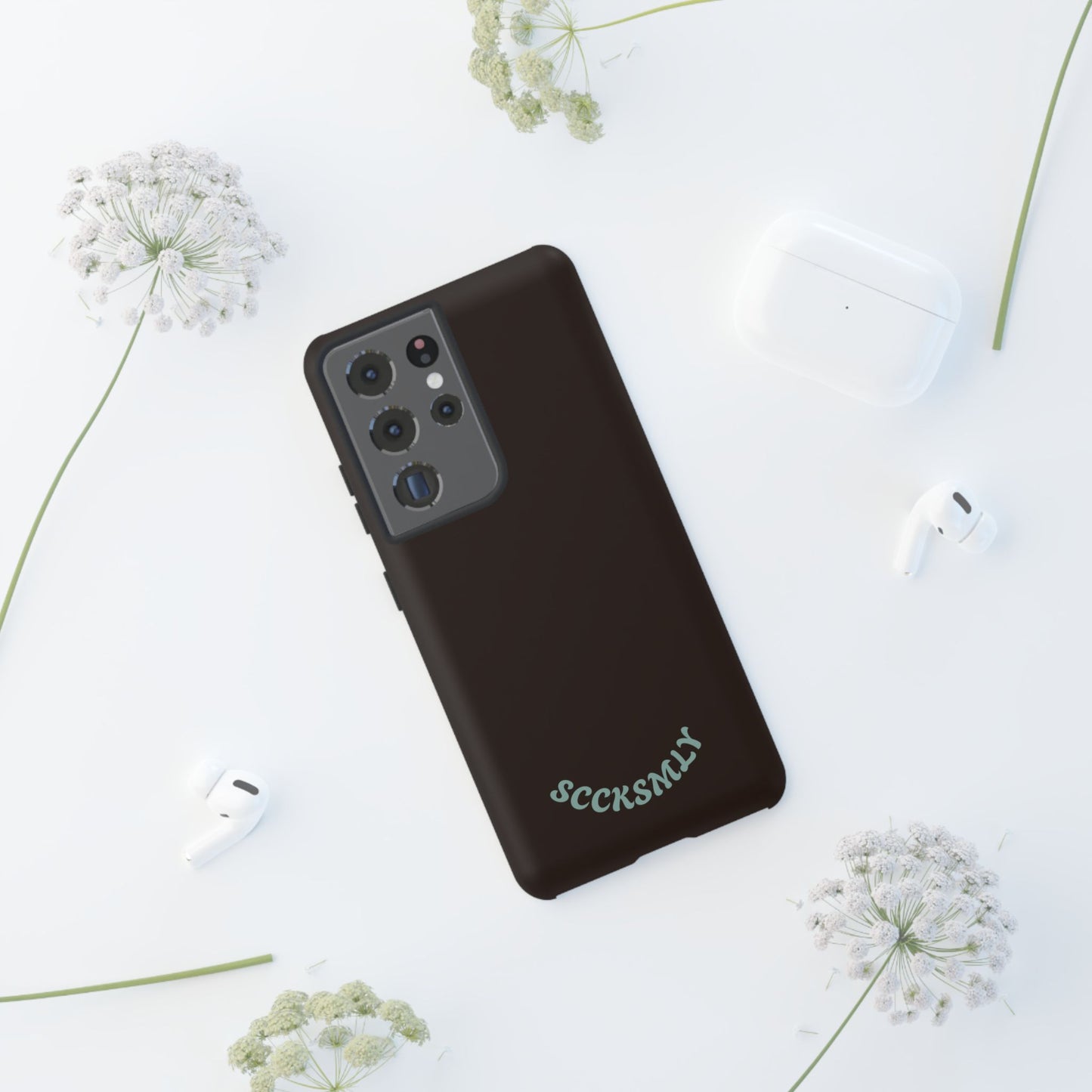 SOLID Espresso Mint Tough Phone Case for Samsung