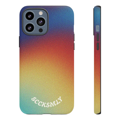 Faded Sunset Aura Tough Phone Case for Apple