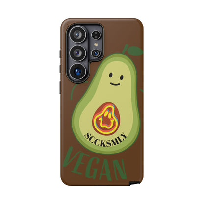 Playful Vegan Avocado Phone Case for Samsung