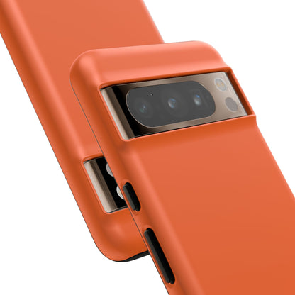 SOLID Tangerine Tough Case for Google Pixel