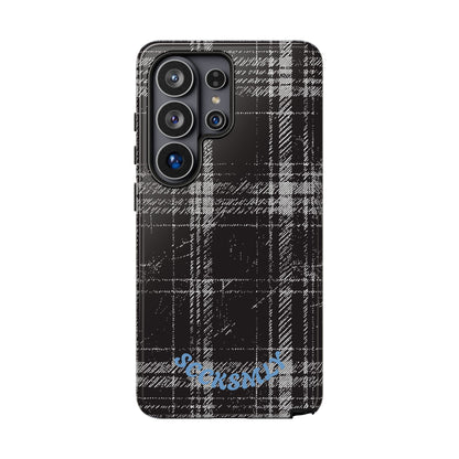 Smoky Grungy Plaid Phone Case for Samsung