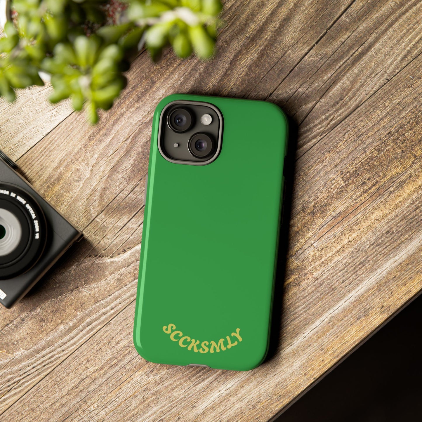 SOLID Green Grin Tough Case for Apple