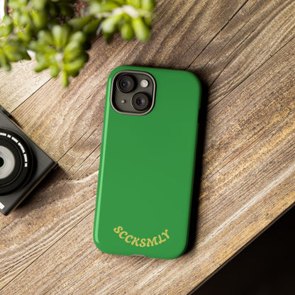 SOLID Green Grin Tough Case for Apple