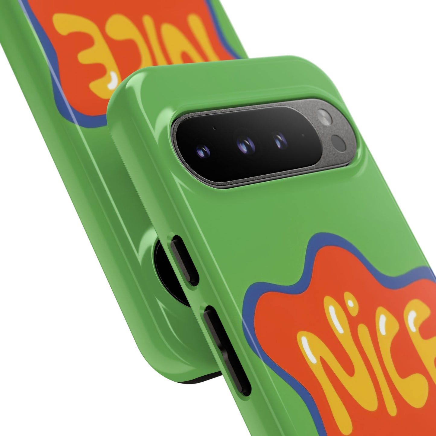 Green "NICE" Tough Phone Case for Google Pixel