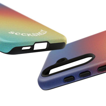 Faded Sunset Aura Tough Phone Case for Samsung