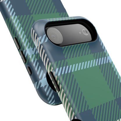 Earth and Sky Plaid Phone Case for Apple