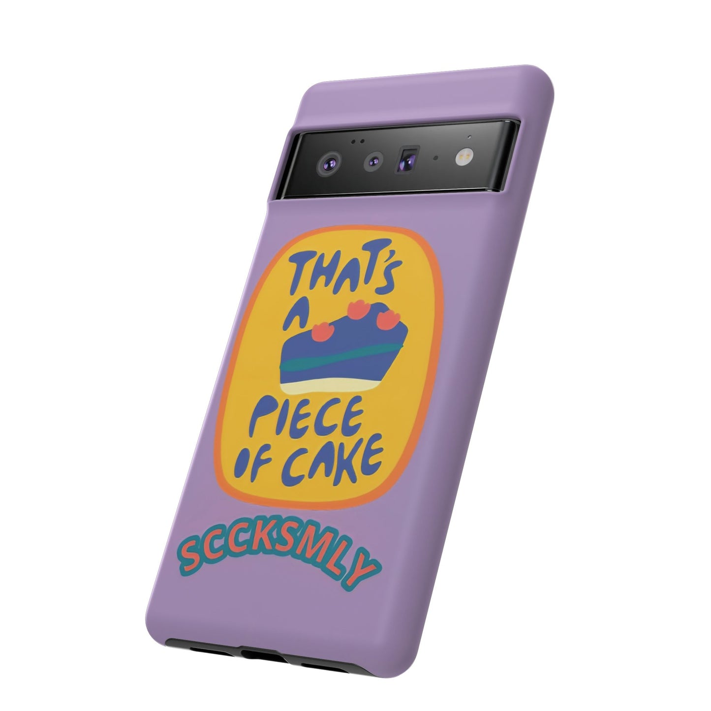 Light Purple "THAT'S A PIECE OF CAKE" Tough Phone Case for Google Pixel