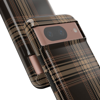 Brown Bread Plaid Tough Phone Case for Google Pixel