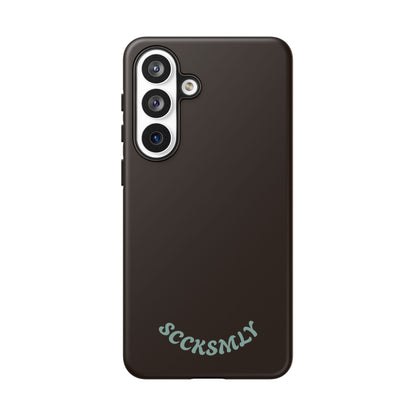 SOLID Espresso Mint Tough Phone Case for Samsung