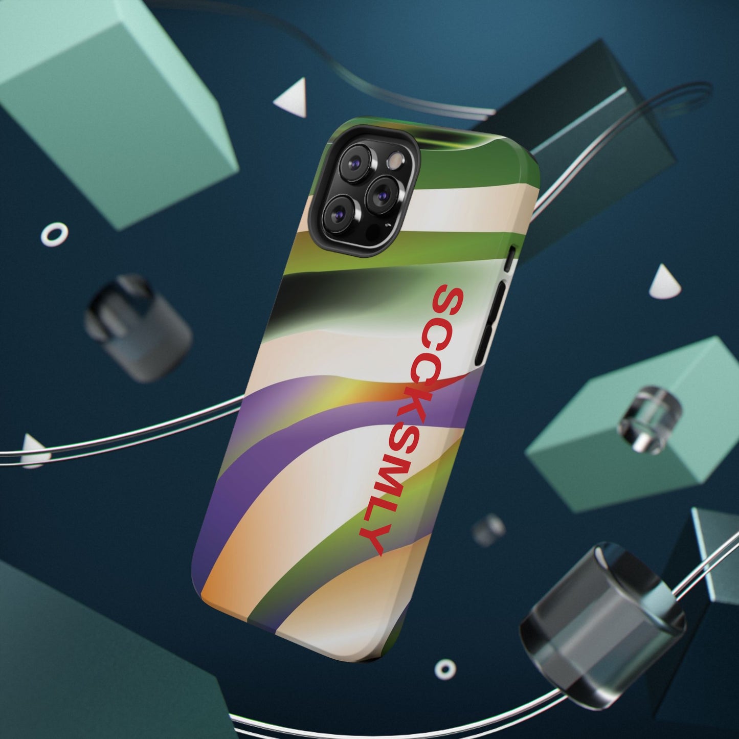 Green Waves Phone Case for "IOS or Apple"