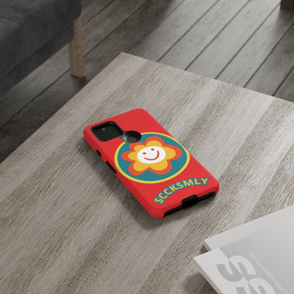 Red "SUNSHINE SMILE" Tough Phone Case for Google Pixel