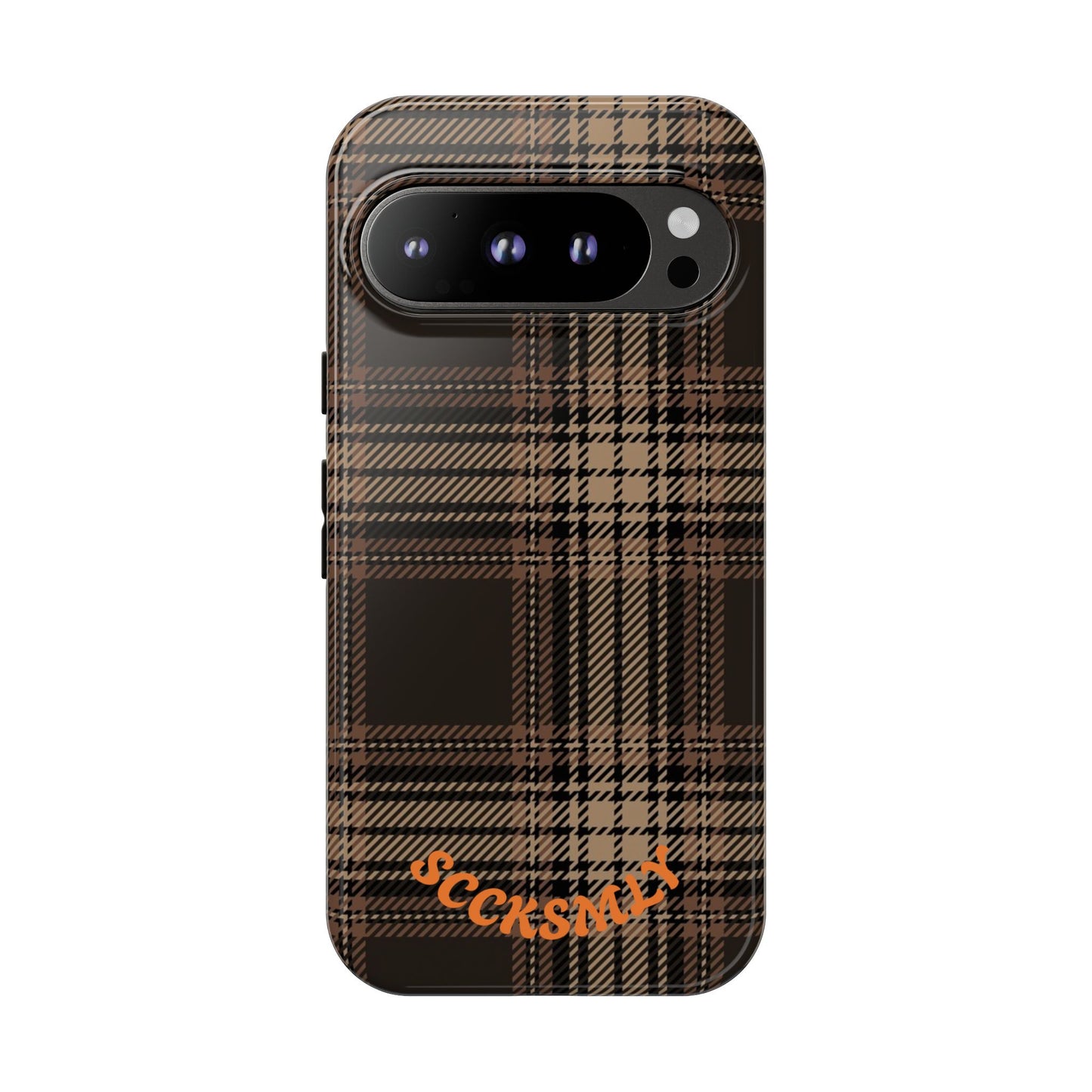 Brown Bread Plaid Tough Phone Case for Google Pixel