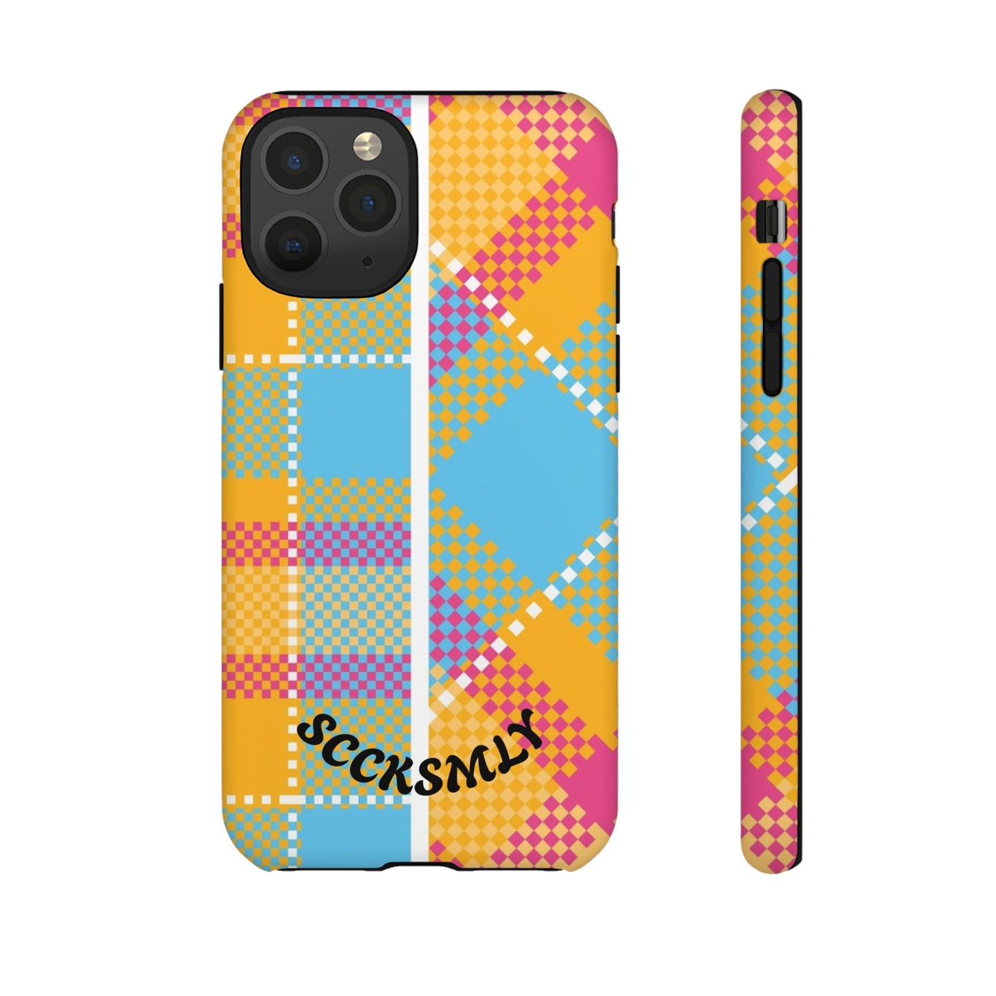 Pattern Punch Phone Case for Apple