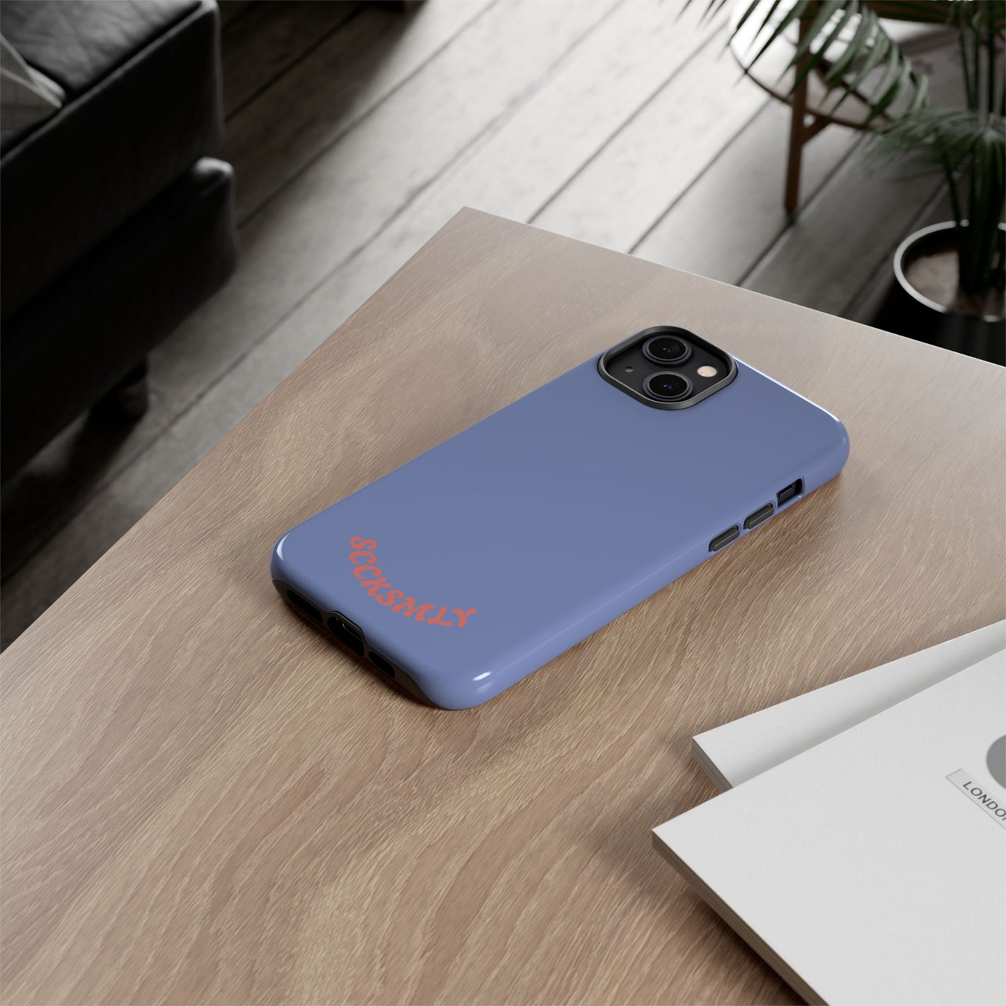 Periwinkle Blue Tough Phone Case for Apple