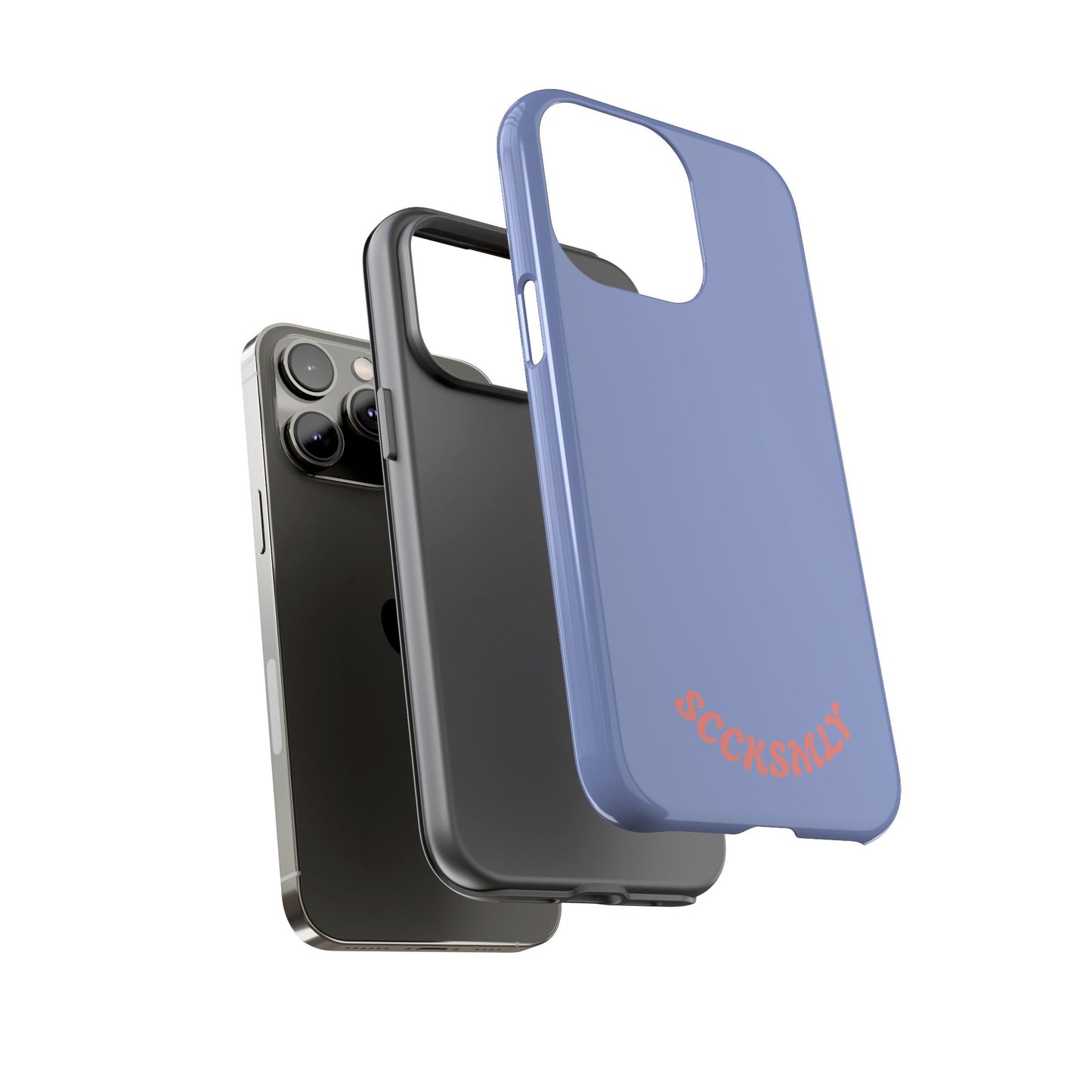 Periwinkle Blue Tough Phone Case for Apple