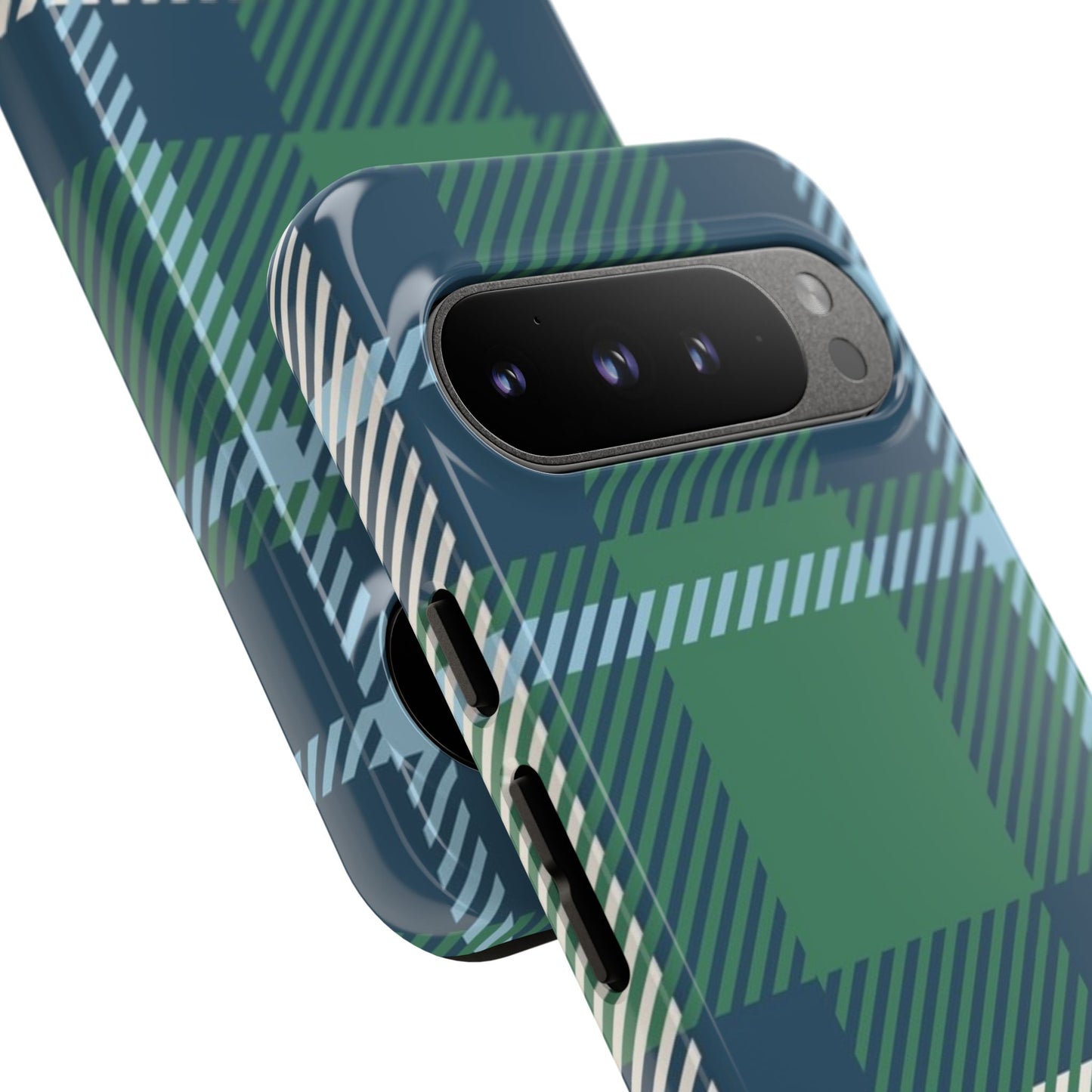 Earth and Sky Plaid Tough Phone Case for Google Pixel