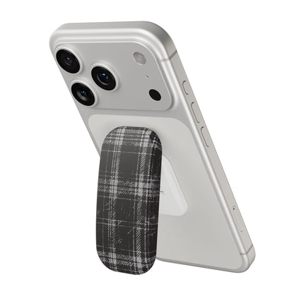 Clickit Smoky Grungy Plaid Phone Stand