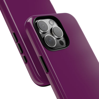 SOLID Amethyst Matte Tough Phone Case for Apple