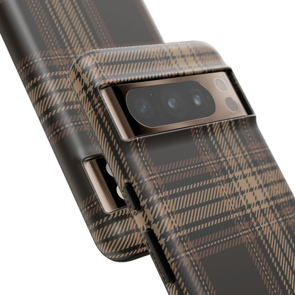 Brown Bread Plaid Tough Phone Case for Google Pixel