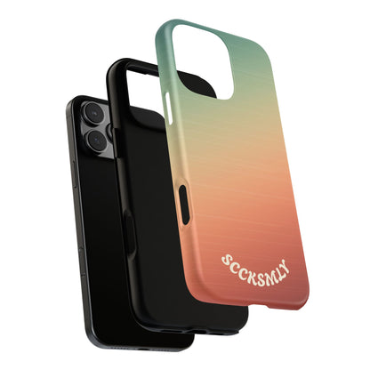 Warm Ombré Tough Phone Case for Apple