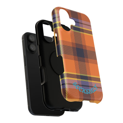Orange Sickle Plaid  Phone Case for Apple