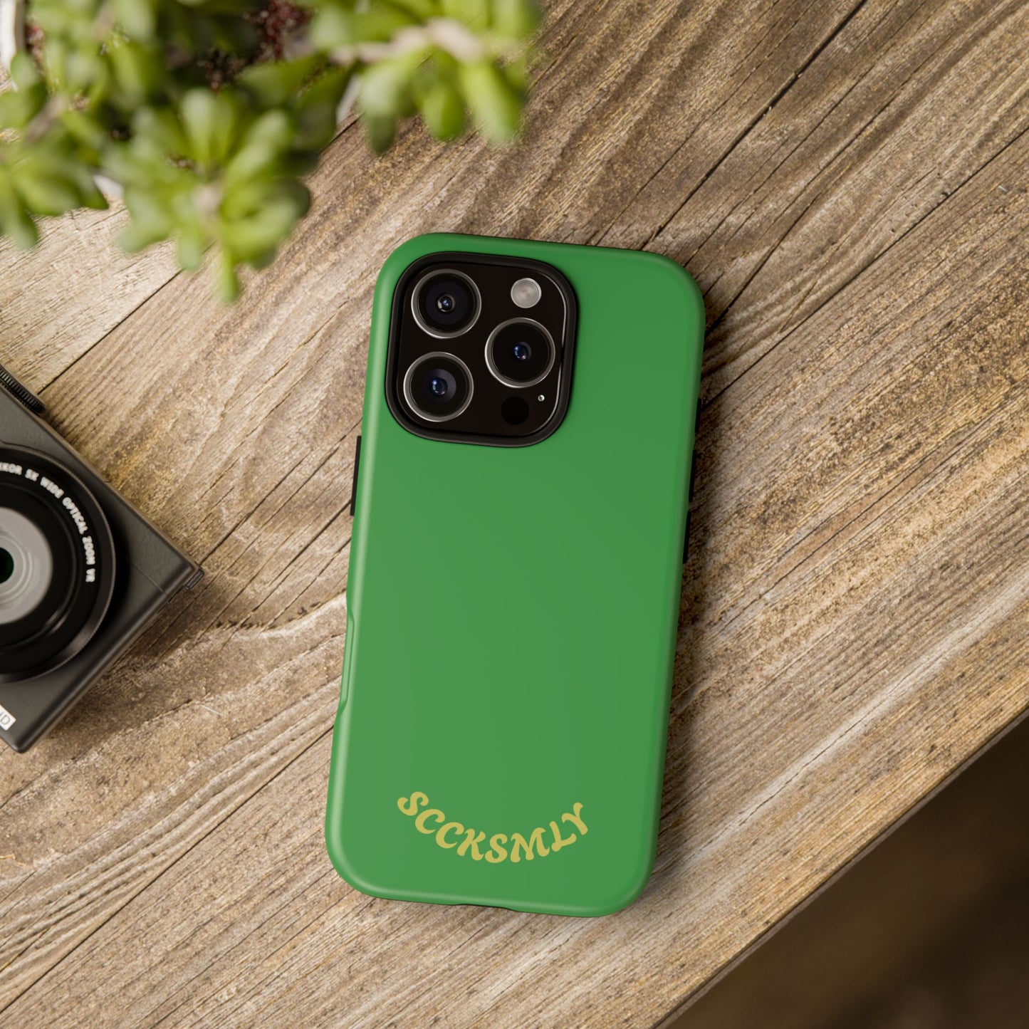 SOLID Green Grin Tough Case for Apple