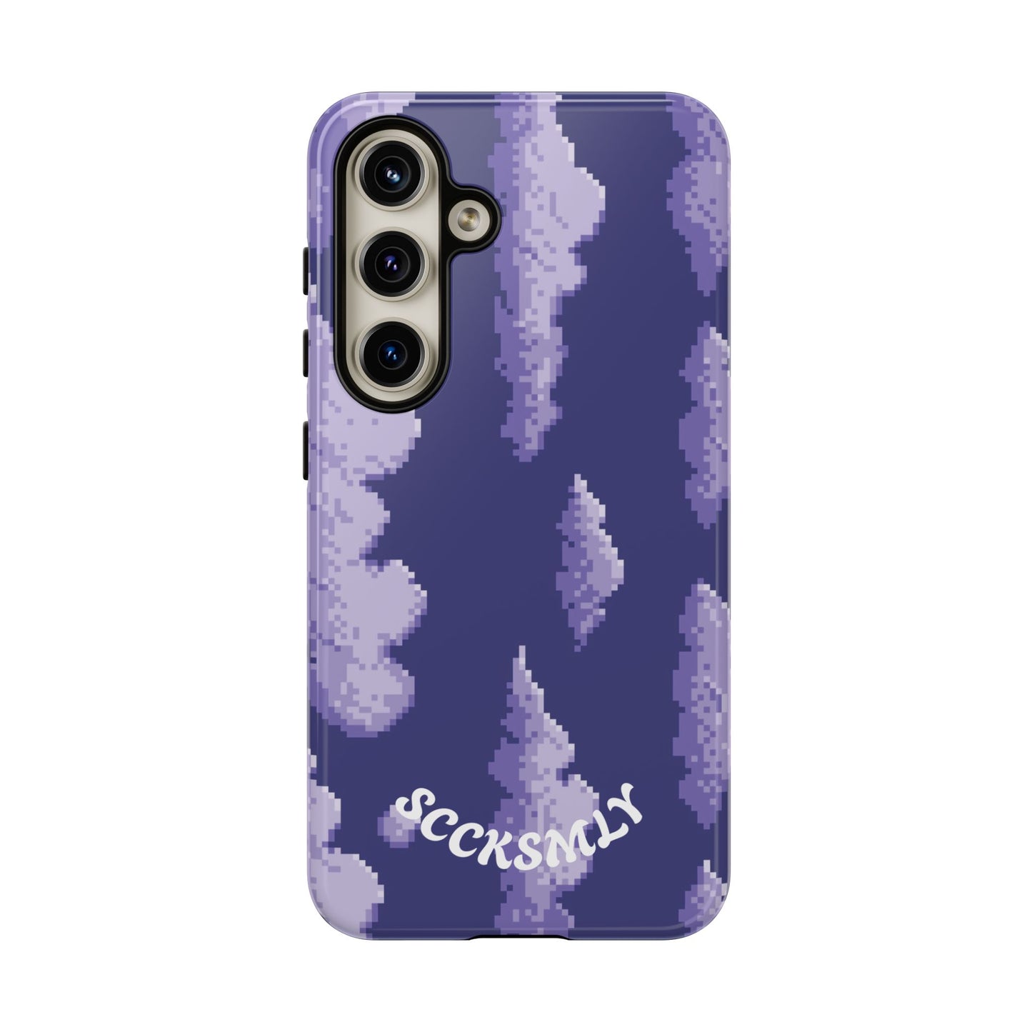 Lilac Pixel Cloud Tough Phone Case for Samsung