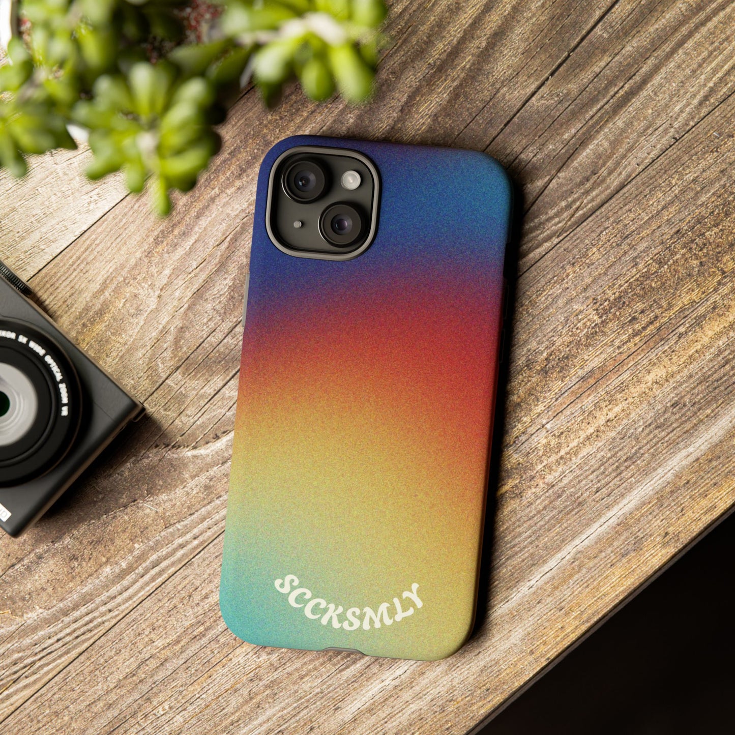 Faded Sunset Aura Tough Phone Case for Apple
