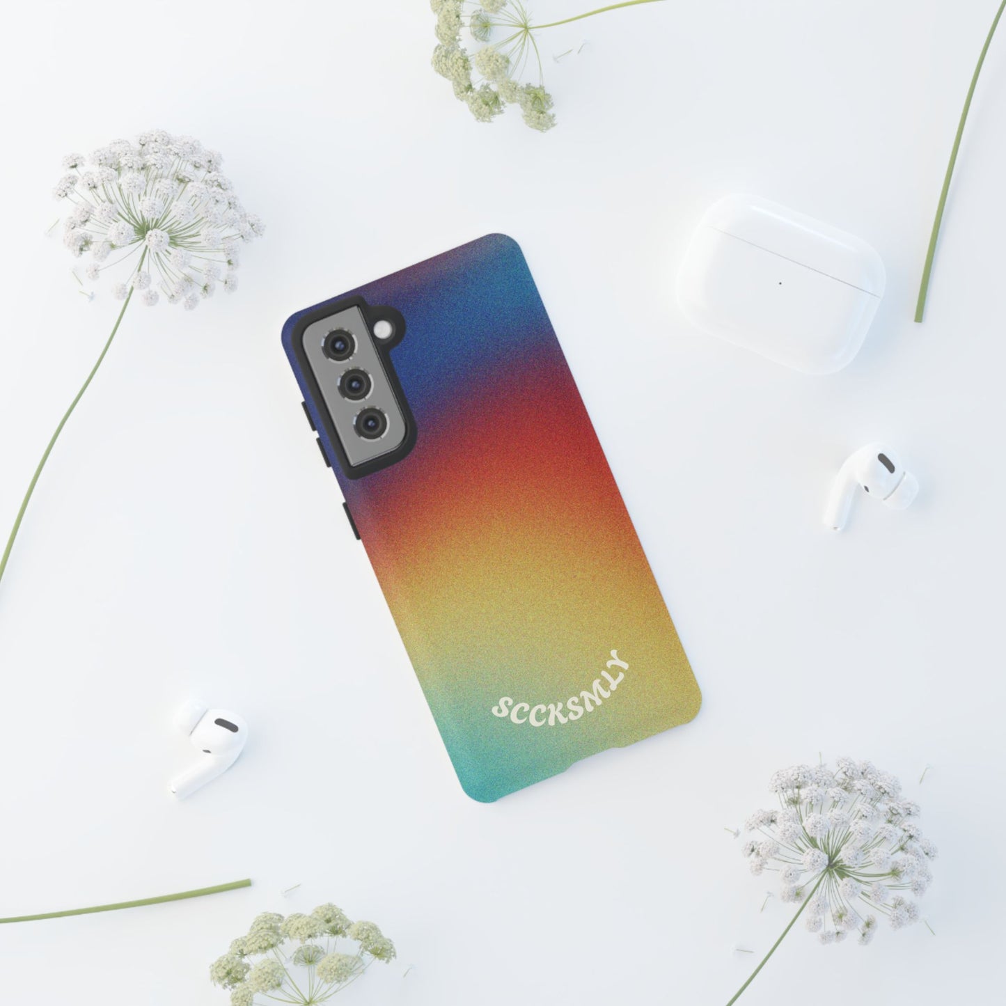 Faded Sunset Aura Tough Phone Case for Samsung